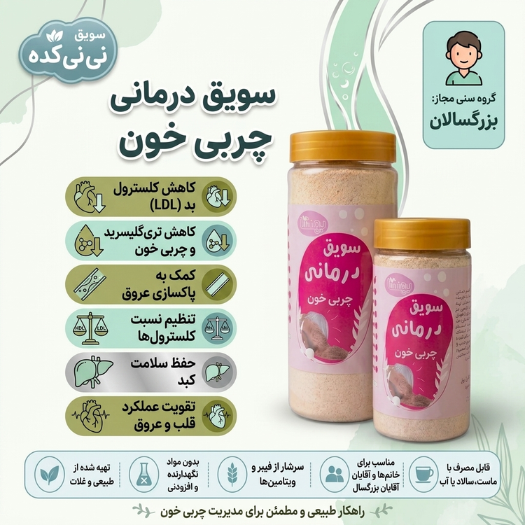 سویق درمانی چربی خون | کمک به سلامت قلب و عروق